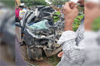 Bantwal: Newly-wed woman dies, husband critical in horrific accident